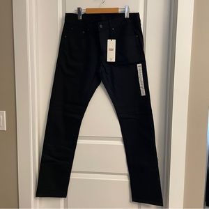NWT Uniqlo Men's Black Slim Fit Jeans Size 33
